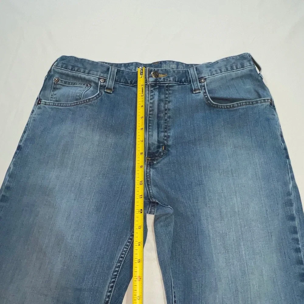 Carhartt Relaxed Fit Jeans Mens 36x32 Blue Denim Straight Leg 102804-964